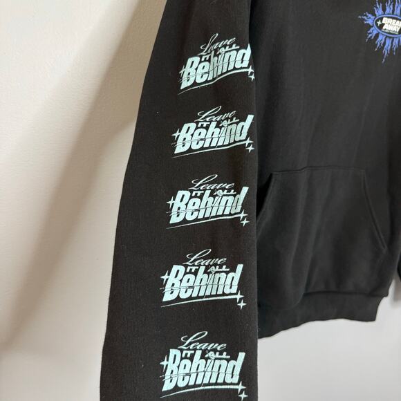 Break Away Musical Festival 2024 Black Hoodie Leave it All Behind Sz M - Picture 6 of 10